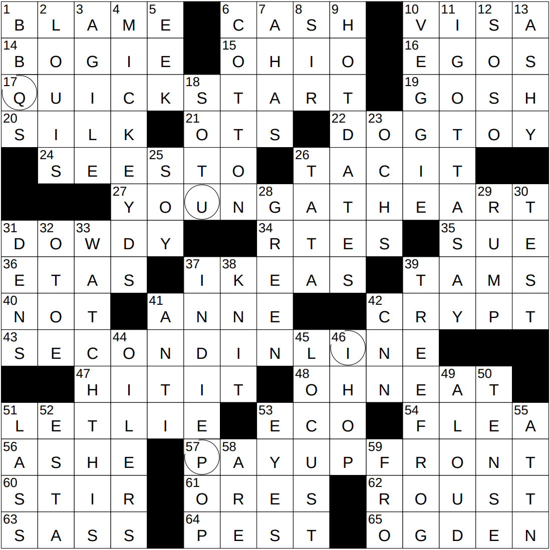 NYXCrossword Answers To The New York Times Crossword