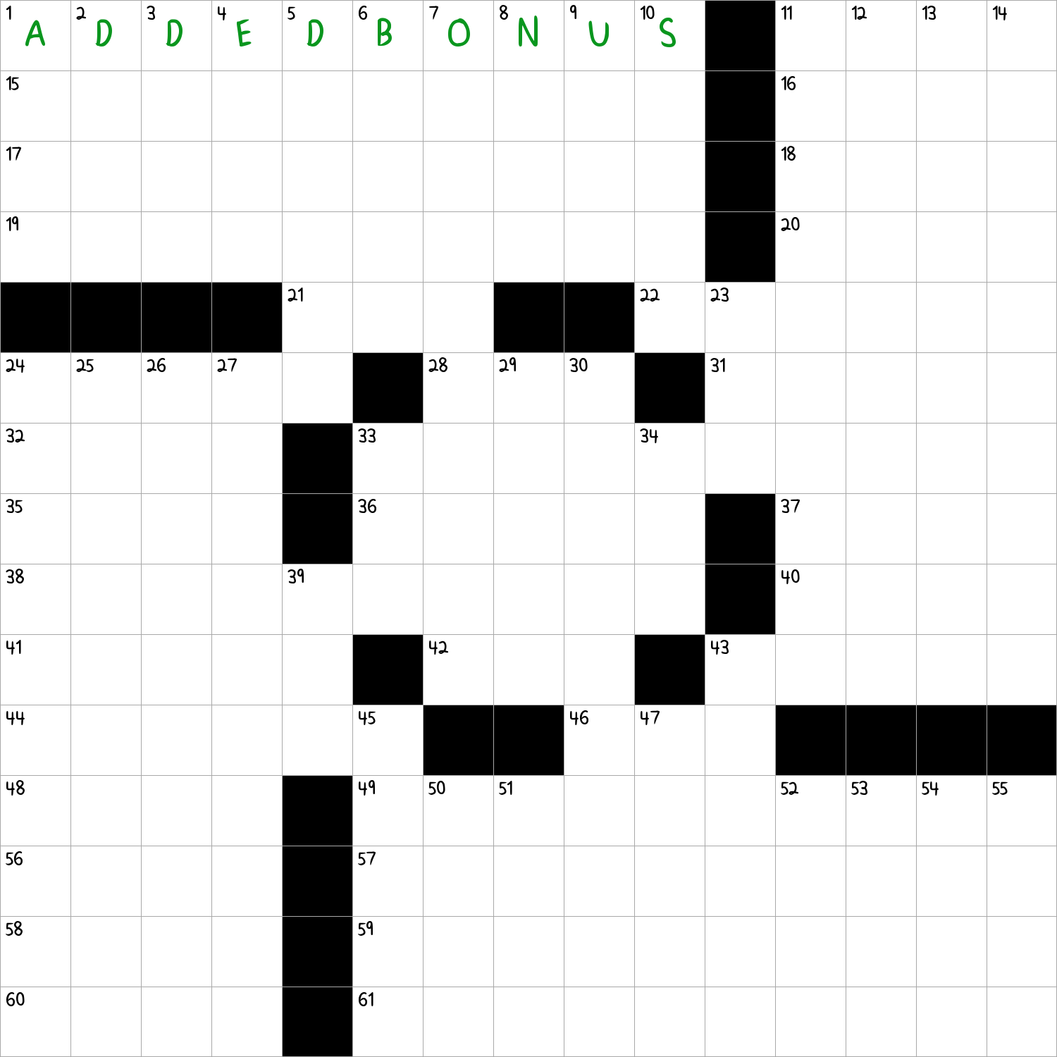 packed lunch nyt crossword