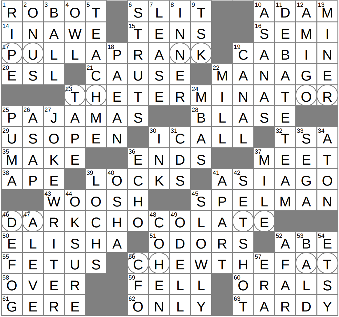 Part Of A Crack Team Crossword Clue Archives LAXCrossword