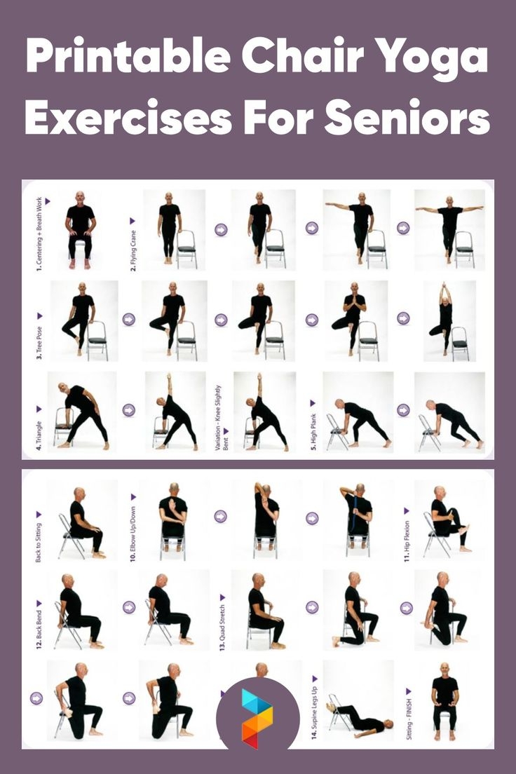 Printable Chair Yoga Exercises For Seniors