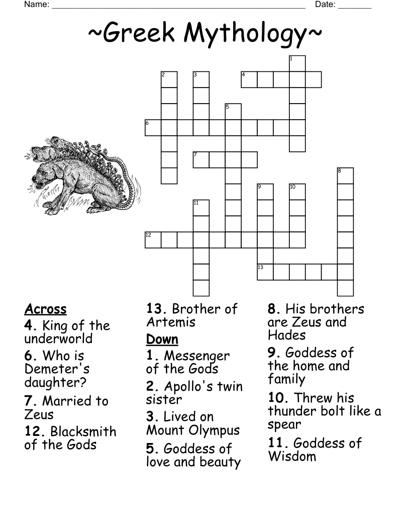 Religion TTT Crossword WordMint