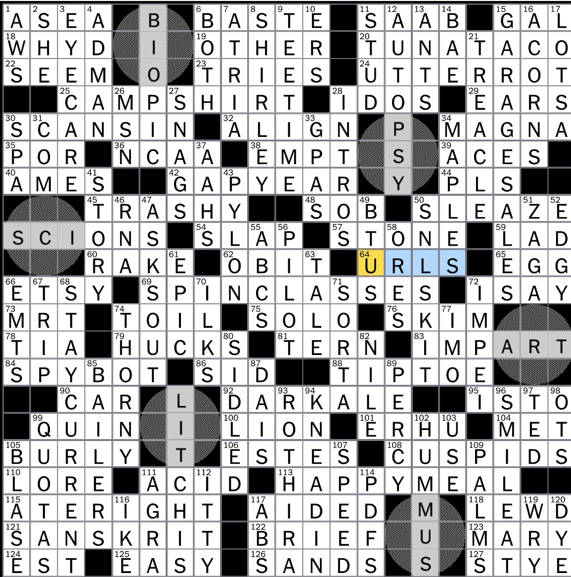 follow to the letter nyt crossword