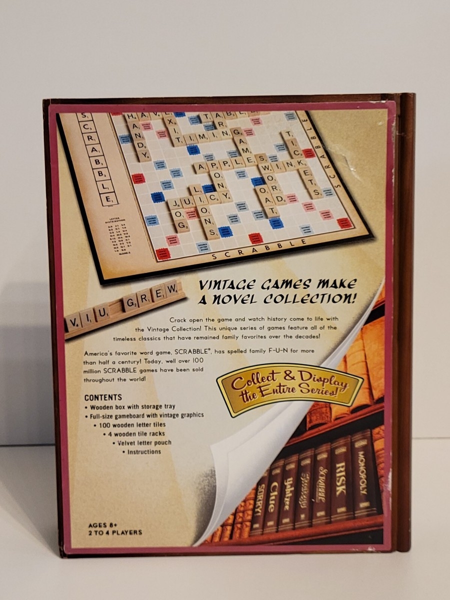 Scrabble Crossword Game Vintage Game Collection Wooden Book Box EBay