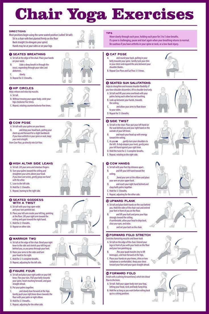 printable chair yoga chart free