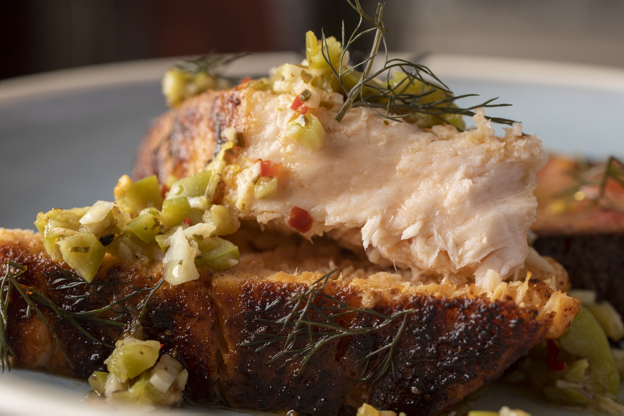 toast skagen garnish crossword clue