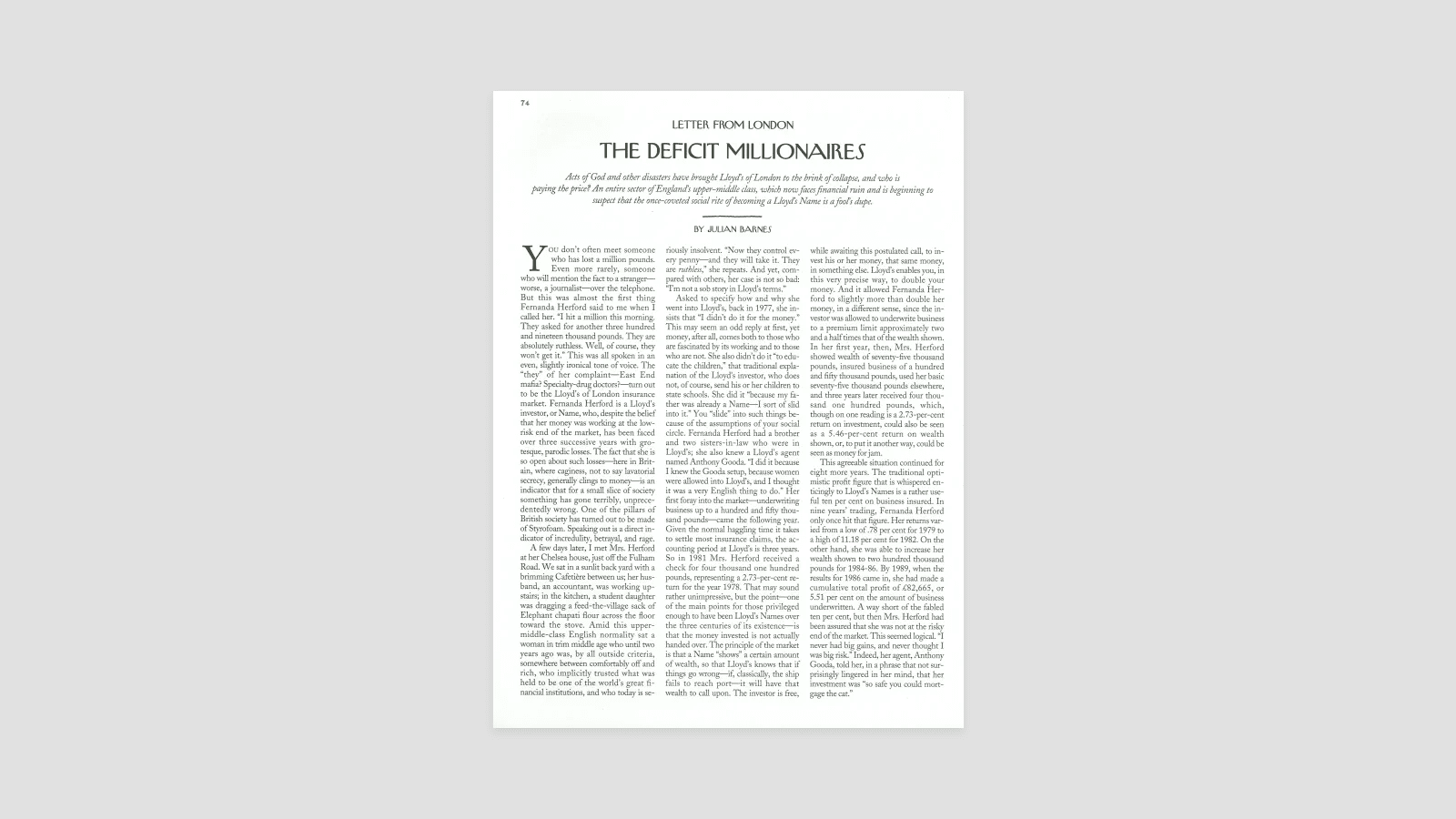 The Deficit Millionaires The New Yorker