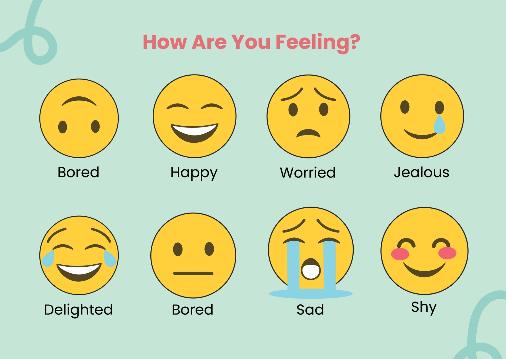 The Feelings Chart In Illustrator PDF Download Template The Feelings Chart In Illustrator PDF Download Template