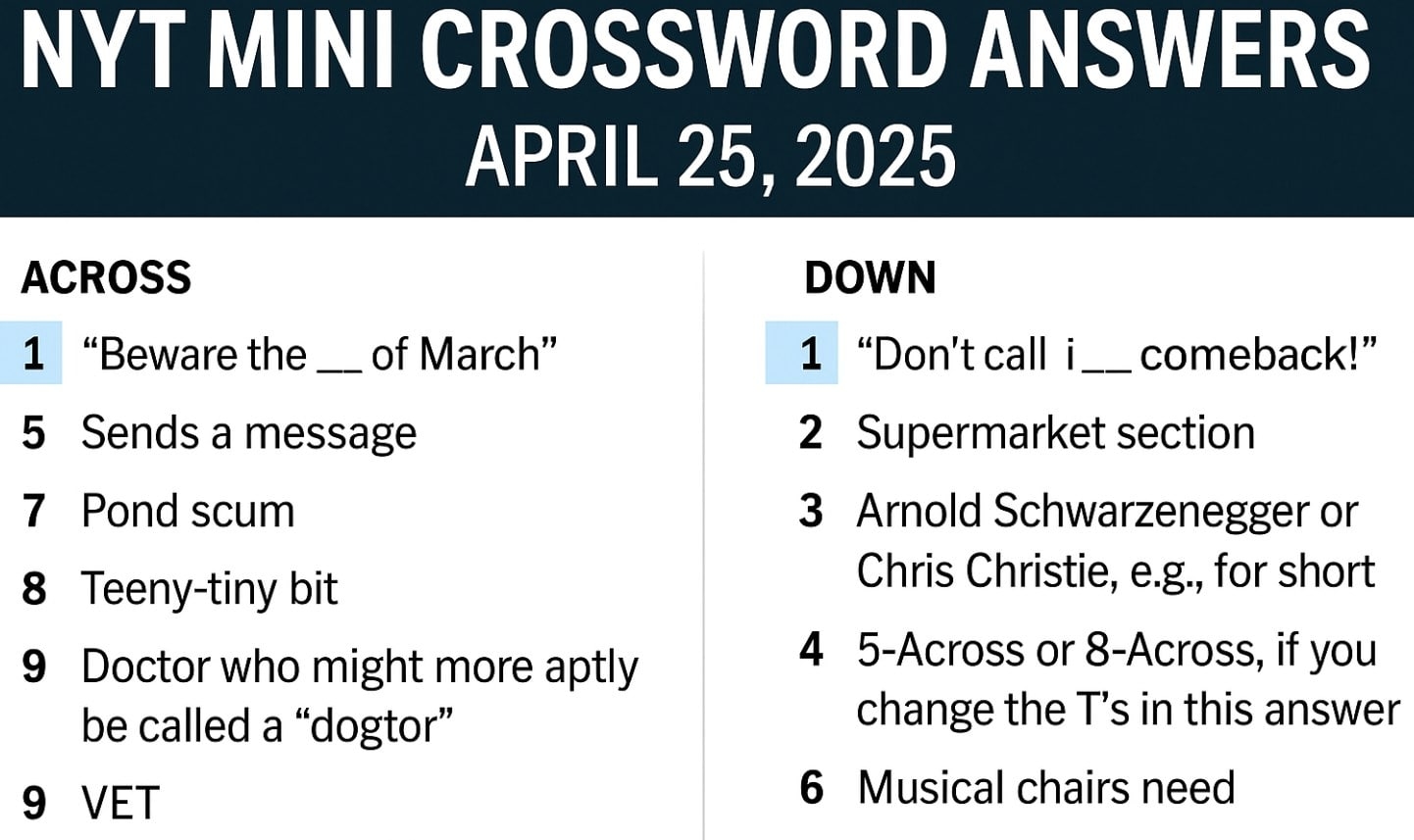 mini crossword hints today