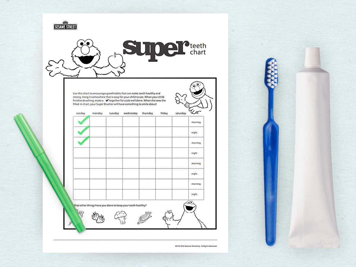 printable brush your teeth chart printable brush your teeth chart
