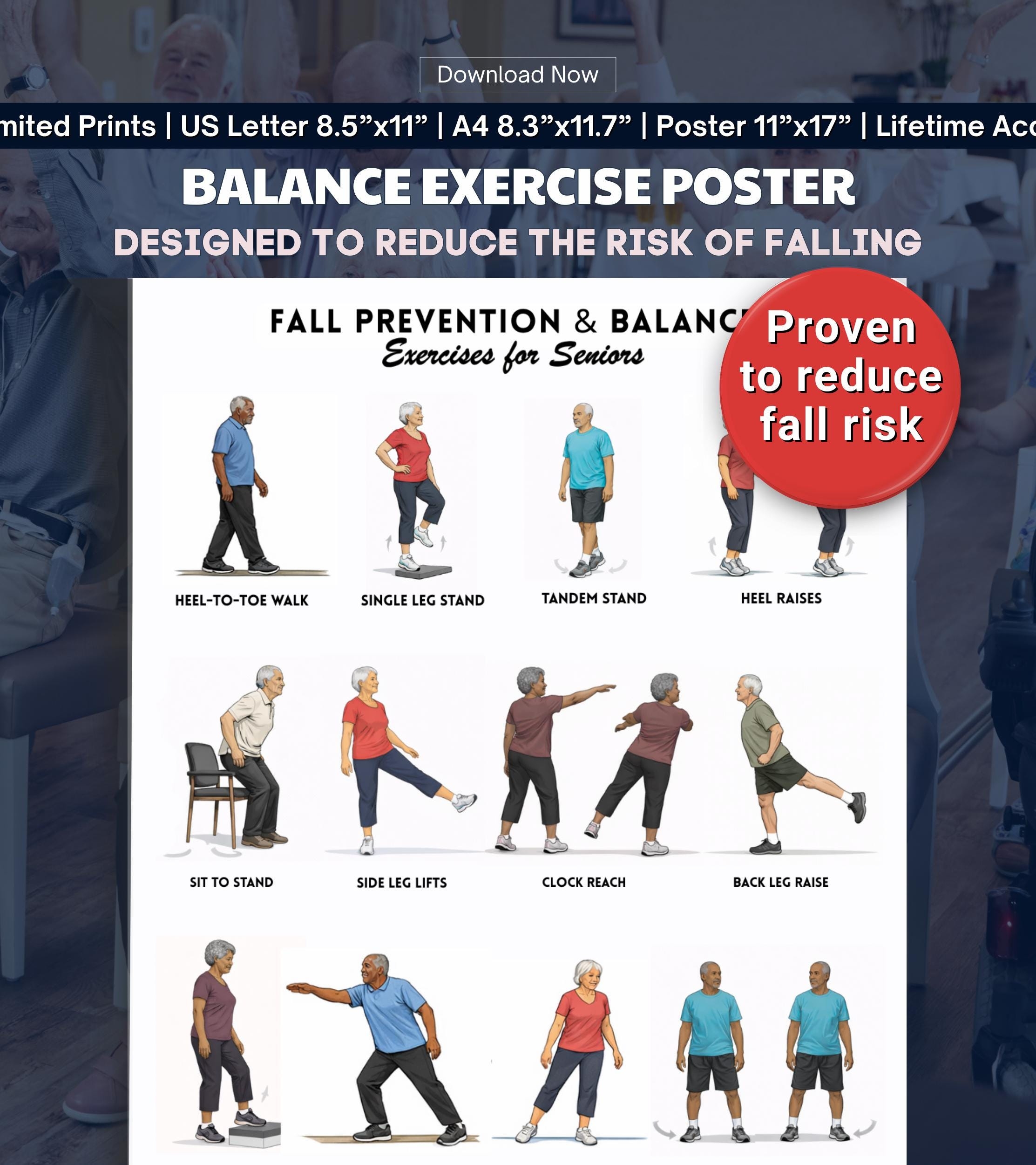 printable vertigo exercise chart