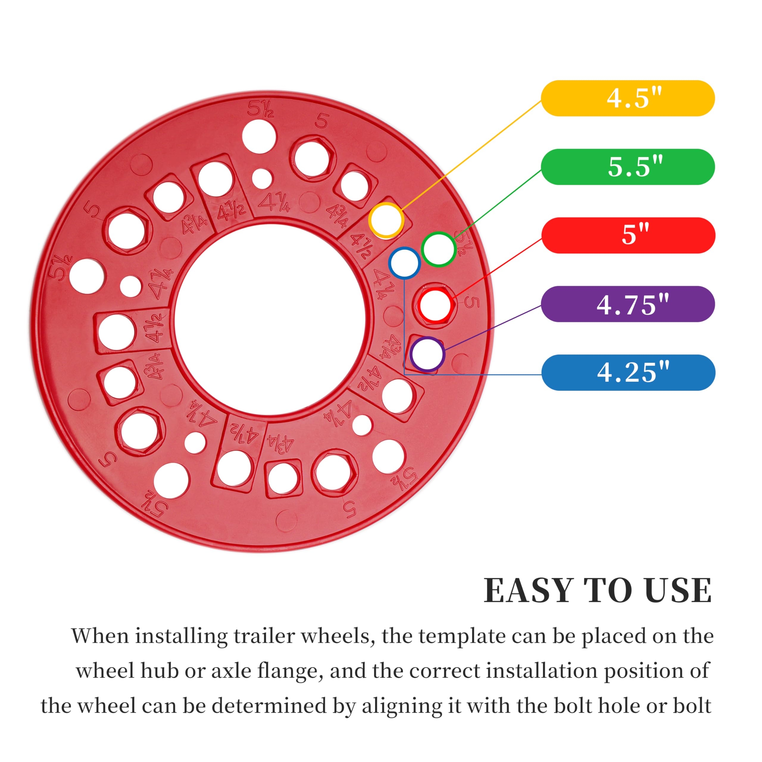 Wheel Bolt Pattern Measuring Tool Trailer Bolt Pattern Template 5 Lug Measuring Tool Red 2 Piece Amazon ca Automotive Wheel Bolt Pattern Measuring Tool Trailer Bolt Pattern Template 5 Lug Measuring Tool Red 2 Piece Amazon ca Automotive